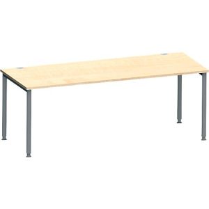 Schäfer Shop Genius Schreibtisch MODENA FLEX, 4-Fuß-Rundrohr, B 2000 x T 1000 mm, Ahorn/anthrazit Schäfer Shop Genius Schreibtisch MODENA FLEX, 4-Fuß-Rundrohr, B 2000 x T 1000 mm, Ahorn/anthrazit