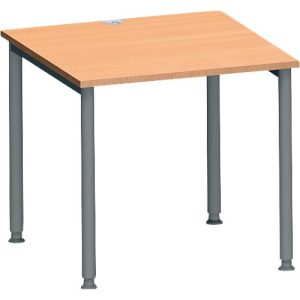 Schäfer Shop Genius Schreibtisch MODENA FLEX, 4-Fuß-Rundrohr, B 800 x T 800 mm, Buche/anthrazit Schäfer Shop Genius Schreibtisch MODENA FLEX, 4-Fuß-Rundrohr, B 800 x T 800 mm, Buche/anthrazit
