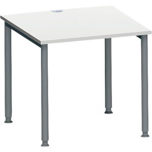 Schäfer Shop Genius Schreibtisch MODENA FLEX, 4-Fuß-Rundrohr, B 800 x T 800 mm, lichtgrau/anthrazit Schäfer Shop Genius Schreibtisch MODENA FLEX, 4-Fuß-Rundrohr, B 800 x T 800 mm, lichtgrau/anthrazit