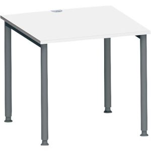 Schäfer Shop Genius Schreibtisch MODENA FLEX, 4-Fuß-Rundrohr, B 800 x T 800 mm, weiß/anthrazit Schäfer Shop Genius Schreibtisch MODENA FLEX, 4-Fuß-Rundrohr, B 800 x T 800 mm, weiß/anthrazit