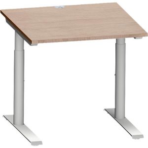 Schäfer Shop Genius Schreibtisch MODENA FLEX, 800 x 800 mm, Eiche-Dekor/weißalu Schäfer Shop Genius Schreibtisch MODENA FLEX, 800 x 800 mm, Eiche-Dekor/weißalu