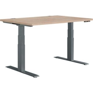Schäfer Shop Genius Schreibtisch MODENA FLEX, elektrisch höhenverstellbar, Rechteck, T-Fuß, B 1200 x T 800 mm, Eiche/anthrazit Schäfer Shop Genius Schreibtisch MODENA FLEX, elektrisch höhenverstellbar, Rechteck, T-Fuß, B 1200 x T 800 mm, Eiche/anthrazit