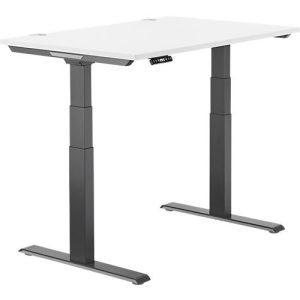 Schäfer Shop Genius Schreibtisch MODENA FLEX, elektrisch höhenverstellbar, Rechteck, T-Fuß, B 1200 x T 800 mm, weiß/anthrazit Schäfer Shop Genius Schreibtisch MODENA FLEX, elektrisch höhenverstellbar, Rechteck, T-Fuß, B 1200 x T 800 mm, weiß/anthrazit