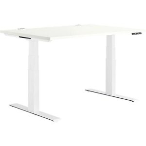 Schäfer Shop Genius Schreibtisch MODENA FLEX, elektrisch höhenverstellbar, Rechteck, T-Fuß, B 1200 x T 800 mm, weiß/weiß Schäfer Shop Genius Schreibtisch MODENA FLEX, elektrisch höhenverstellbar, Rechteck, T-Fuß, B 1200 x T 800 mm, weiß/weiß
