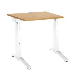 Schäfer Shop Genius Schreibtisch PLANOVA ergoSTYLE, C-Fuß, Rechteck, man. höhenverstellbar, B 800 x T 800 x H 675-895 mm, Buche-Dekor/weiß Schäfer Shop Genius Schreibtisch PLANOVA ergoSTYLE, C-Fuß, Rechteck, man. höhenverstellbar, B 800 x T 800 x H 675-895 mm, Buche-Dekor/weiß
