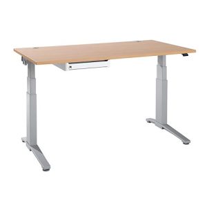 Schäfer Shop Genius Schreibtisch PLANOVA ERGOSTYLE, elektrisch höhenverstellbar, B 1600 mm, Buche/weißaluminium + OrgaWork Schublade Schäfer Shop Genius Schreibtisch PLANOVA ERGOSTYLE, elektrisch höhenverstellbar, B 1600 mm, Buche/weißaluminium + OrgaWork Schublade