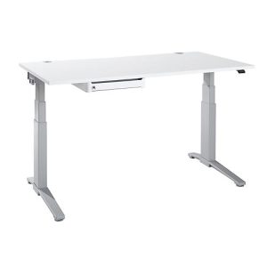 Schäfer Shop Genius Schreibtisch PLANOVA ERGOSTYLE, elektrisch höhenverstellbar, B 1600 mm, weiß/weißaluminium + OrgaWork Schublade Schäfer Shop Genius Schreibtisch PLANOVA ERGOSTYLE, elektrisch höhenverstellbar, B 1600 mm, weiß/weißaluminium + OrgaWork Schublade