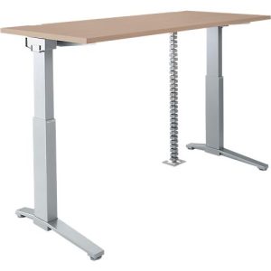 Schäfer Shop Genius Schreibtisch PLANOVA ERGOSTYLE S, elektrisch höhenverstellbar, C-Fuß, B 1600 mm, Eiche/alusilber, Memorymaster, Kabelschlange Schäfer Shop Genius Schreibtisch PLANOVA ERGOSTYLE S, elektrisch höhenverstellbar, C-Fuß, B 1600 mm, Eiche/alusilber, Memorymaster, Kabelschlange