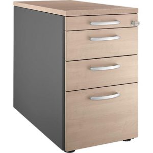Schäfer Shop Genius Standcontainer 1336, mit Griff rund, B 435 x H 717 mm, anthrazit/Eiche-Dekor Schäfer Shop Genius Standcontainer 1336, mit Griff rund, B 435 x H 717 mm, anthrazit/Eiche-Dekor