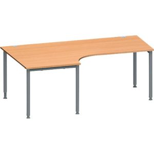 Schäfer Shop Genius Winkelschreibtisch MODENA FLEX 90°, Ansatz links, B 2000 mm, Buche/anthrazit Schäfer Shop Genius Winkelschreibtisch MODENA FLEX 90°, Ansatz links, B 2000 mm, Buche/anthrazit