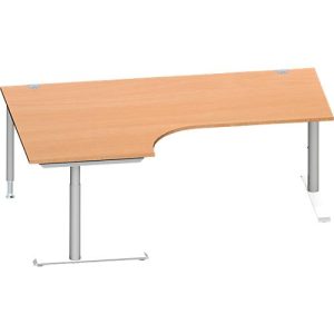 Schäfer Shop Genius Winkelschreibtisch MODENA FLEX 90°, Ansatz links, C-Fuß-Rundrohr, B 2000 mm, buche/weiß Schäfer Shop Genius Winkelschreibtisch MODENA FLEX 90°, Ansatz links, C-Fuß-Rundrohr, B 2000 mm, buche/weiß