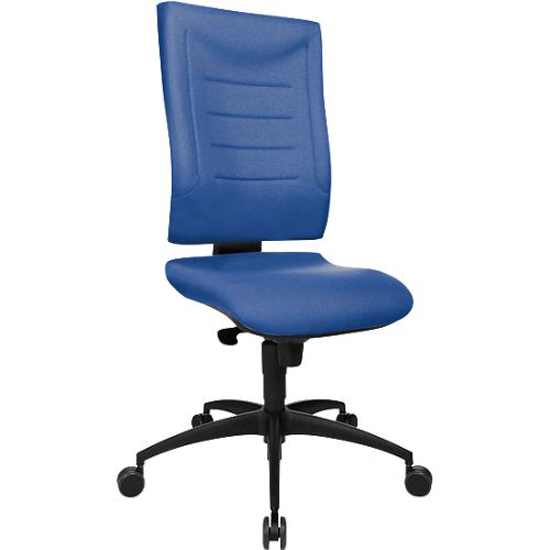 Schäfer Shop Pure Bürostuhl SSI Proline P1, Synchronmechanik, ohne Armlehnen, Lordosenstütze & Knierolle, blau