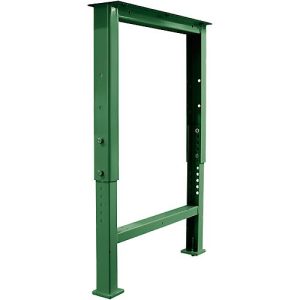 Schäfer Shop Pure Fußgestell für Arbeitsplatte, höhenverstellbar, T 665 mm, grün Schäfer Shop Pure Fußgestell für Arbeitsplatte, höhenverstellbar, T 665 mm, grün