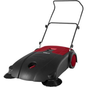 Schäfer Shop Pure Handkehrmaschine, Kehrleistung 3200 m²/h, bis 30 l, L 1130 x B 850 x H 860/910/960 mm, schwarz/rot Schäfer Shop Pure Handkehrmaschine, Kehrleistung 3200 m²/h, bis 30 l, L 1130 x B 850 x H 860/910/960 mm, schwarz/rot