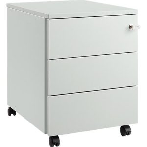 Schäfer Shop Pure Rollcontainer 333, Stahlkorpus, Holzfront, Rollen, abschließbar, B 435 x T 565 x H 567 mm, 3 Schübe, lichtgrau/lichtgrau Schäfer Shop Pure Rollcontainer 333, Stahlkorpus, Holzfront, Rollen, abschließbar, B 435 x T 565 x H 567 mm, 3 Schübe, lichtgrau/lichtgrau