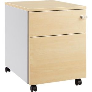 Schäfer Shop Pure Rollcontainer 36, Stahl/Holz, 1 Schub, Ahorn-Dekor/weißaluminium Schäfer Shop Pure Rollcontainer 36, Stahl/Holz, 1 Schub, Ahorn-Dekor/weißaluminium
