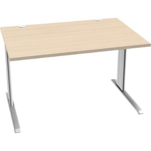 Schäfer Shop Pure Schreibtisch PLANOVA BASIC, Rechteck, C-Fuß, B 1200 x T 800 x H 717 mm, Ahorn/weiß + Kabelkanal Schäfer Shop Pure Schreibtisch PLANOVA BASIC, Rechteck, C-Fuß, B 1200 x T 800 x H 717 mm, Ahorn/weiß + Kabelkanal