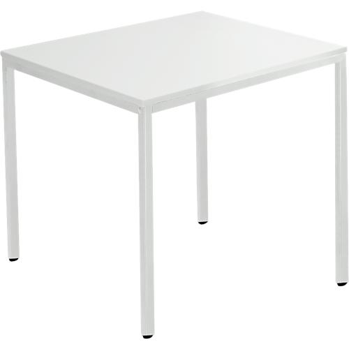 Schäfer Shop Pure Stahlrohrtisch, Rechteck, Quadratrohrfuß, B 1200 x T 700 x H 720 mm, lichtgrau/lichtgrau