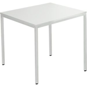 Schäfer Shop Pure Stahlrohrtisch, Rechteck, Quadratrohrfuß, B 800 x T 700 x H 720 mm, lichtgrau/lichtgrau Schäfer Shop Pure Stahlrohrtisch, Rechteck, Quadratrohrfuß, B 800 x T 700 x H 720 mm, lichtgrau/lichtgrau