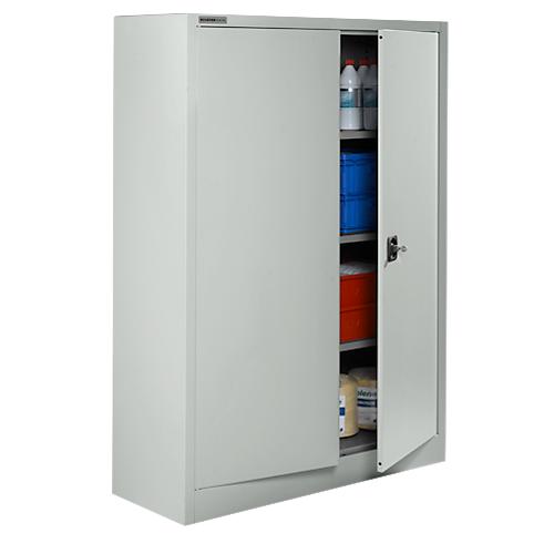 Schäfer Shop Select Aktenschrank, abschließbar, Höhe 1585 mm, Breite 1200 mm, lichtgrau RAL 7035