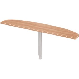 Schäfer Shop Select Ansatztisch PLANOVA ERGOSTYLE, Ellipse, B 1800 x T 400 mm, Kirsche Romana-Dekor/weißalu Schäfer Shop Select Ansatztisch PLANOVA ERGOSTYLE, Ellipse, B 1800 x T 400 mm, Kirsche Romana-Dekor/weißalu