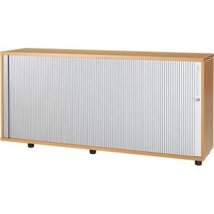 Schäfer Shop Select Anstellquerrollladenschrank, aus Holz, 1 Fachboden, B 1600 mm x T 421 x H 750 mm, Buche Schäfer Shop Select Anstellquerrollladenschrank, aus Holz, 1 Fachboden, B 1600 mm x T 421 x H 750 mm, Buche