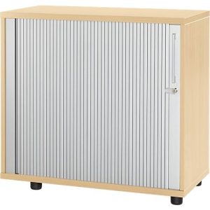 Schäfer Shop Select Anstellquerrollladenschrank, aus Holz, 1 Fachboden, B 800 mm x T 421 x H 750 mm, Ahorn Schäfer Shop Select Anstellquerrollladenschrank, aus Holz, 1 Fachboden, B 800 mm x T 421 x H 750 mm, Ahorn