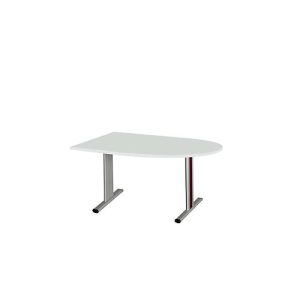 Schäfer Shop Select Besprechungstisch Planova Basic, Halbkreis, T-Fuß, B 1400 x T 1000 x H 717 mm, lichtgrau/weißaluminium RAL 9006 Schäfer Shop Select Besprechungstisch Planova Basic, Halbkreis, T-Fuß, B 1400 x T 1000 x H 717 mm, lichtgrau/weißaluminium RAL 9006