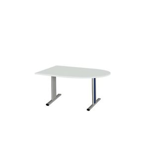 Schäfer Shop Select Besprechungstisch Planova Basic, Halbkreis, T-Fuß, B 1400 x T 1000 x H 717 mm, lichtgrau/weißaluminium RAL 9006 Schäfer Shop Select Besprechungstisch Planova Basic, Halbkreis, T-Fuß, B 1400 x T 1000 x H 717 mm, lichtgrau/weißaluminium RAL 9006