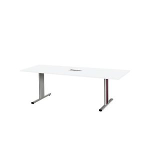 Schäfer Shop Select Besprechungstisch Planova Basic, mit Tischanschlussfeld, Rechteck, T-Fuß, B 2000 x T 800 x H 717 mm, weiß/weißaluminium RAL 9006 Schäfer Shop Select Besprechungstisch Planova Basic, mit Tischanschlussfeld, Rechteck, T-Fuß, B 2000 x T 800 x H 717 mm, weiß/weißaluminium RAL 9006
