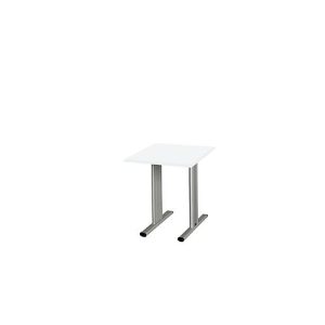 Schäfer Shop Select Besprechungstisch Planova Basic, Quadrat, T-Fuß, B 800 x T 800 x H 717 mm, weiß/weißaluminium RAL 9006 Schäfer Shop Select Besprechungstisch Planova Basic, Quadrat, T-Fuß, B 800 x T 800 x H 717 mm, weiß/weißaluminium RAL 9006