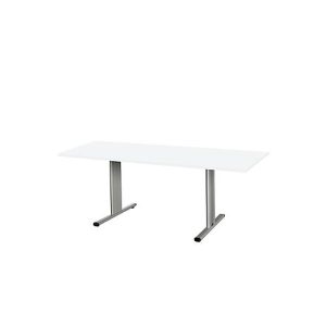 Schäfer Shop Select Besprechungstisch Planova Basic, Rechteck, T-Fuß, B 1800 x T 800 x H 717 mm, weiß/weißaluminium RAL 9006 Schäfer Shop Select Besprechungstisch Planova Basic, Rechteck, T-Fuß, B 1800 x T 800 x H 717 mm, weiß/weißaluminium RAL 9006