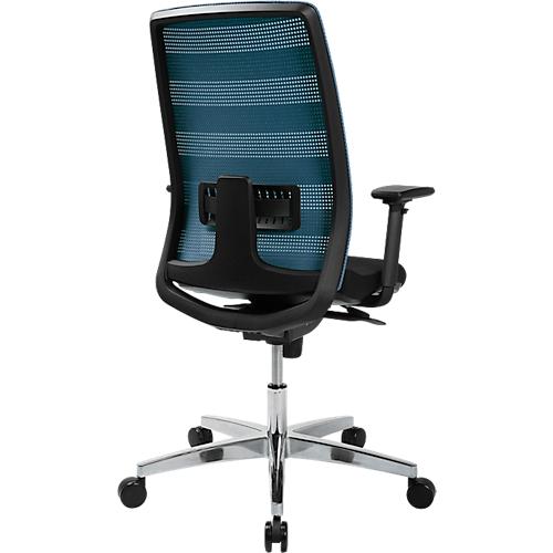 Schäfer Shop Select Bürostuhl SSI Proline Edition 50, mit Armlehnen, Synchronmechanik, Bandscheibensitz, Lordosenstütze, Netzrückenlehne, schwarz/petrol