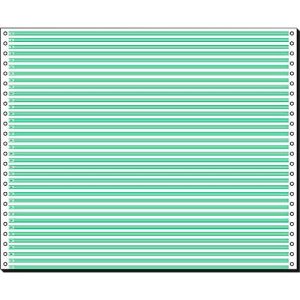 Schäfer Shop Select Computer Endlospapier, 1-fach grün liniert, 2000 Stück