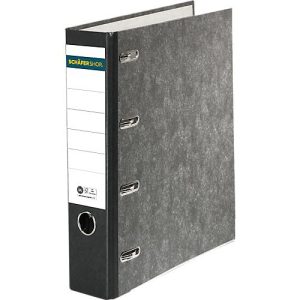 Schäfer Shop Select Doppelordner, für Format 2 x A5, Rückenbreite 80 mm, Qualitäts-Hebelmechanik, Rückenschild & Griffloch, Blauer Engel, Wolkenmarmor/schwarz Schäfer Shop Select Doppelordner, für Format 2 x A5, Rückenbreite 80 mm, Qualitäts-Hebelmechanik, Rückenschild & Griffloch, Blauer Engel, Wolkenmarmor/schwarz