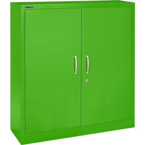 Schäfer Shop Select Flügeltürenschrank MS iCOLOUR, Stahl, 3 Ordnerhöhen, B 1200 mm, apfelgrün RAL 6018