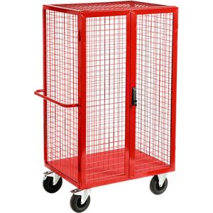 Schäfer Shop Select Gitter-Regalwagen mit Türen, 980 x 700 mm Schäfer Shop Select Gitter-Regalwagen mit Türen, 980 x 700 mm