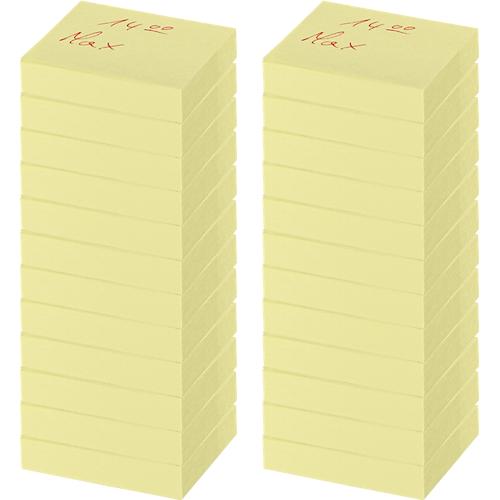 Schäfer Shop Select Haftnotizen Schäfer Shop Select, 50 x 40 mm, 3 x 100 Blatt, 24 Stück, gelb