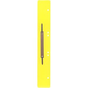 Schäfer Shop Select Heftstreifen, Polypropylen, gelb, DIN A4, Metall-Deckleiste
