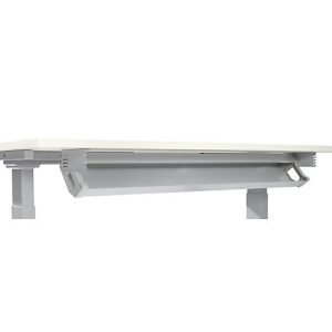 Schäfer Shop Select Kabelwanne aus Stahl, 1200 mm, weißalu, für Tische ab Breite 1600 mm Schäfer Shop Select Kabelwanne aus Stahl, 1200 mm, weißalu, für Tische ab Breite 1600 mm
