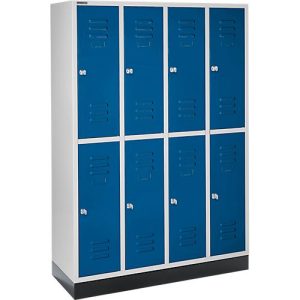 Schäfer Shop Select Kleiderspind, 4 x2 Abteile., m. Sockel, Zylinderschloss, Tür enzianblau Schäfer Shop Select Kleiderspind, 4 x2 Abteile., m. Sockel, Zylinderschloss, Tür enzianblau
