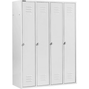 Schäfer Shop Select Kleiderspind mit 4 Abteilen, Drehriegelverschluss, lichtgrau/ lichtgrau Schäfer Shop Select Kleiderspind mit 4 Abteilen, Drehriegelverschluss, lichtgrau/ lichtgrau