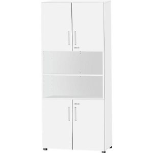 Schäfer Shop Select Kombischrank SET UP, 6 OH, B 800 x T 420 x H 2240 mm, weiß/weiß Schäfer Shop Select Kombischrank SET UP, 6 OH, B 800 x T 420 x H 2240 mm, weiß/weiß