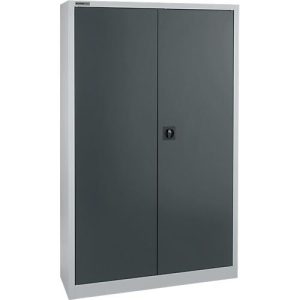Schäfer Shop Select Materialschrank MS 2412, H 1935 mm, Leergehäuse, weißaluminium RAL 9006// RAL 7016 anthrazitgrau Schäfer Shop Select Materialschrank MS 2412, H 1935 mm, Leergehäuse, weißaluminium RAL 9006// RAL 7016 anthrazitgrau
