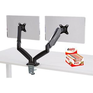 Schäfer Shop Select Monitorarm MX8-124 (für 2 Displays bis 24’/verstellbar) + 40 x Ferrero Duplo Schäfer Shop Select Monitorarm MX8-124 (für 2 Displays bis 24’/verstellbar) + 40 x Ferrero Duplo
