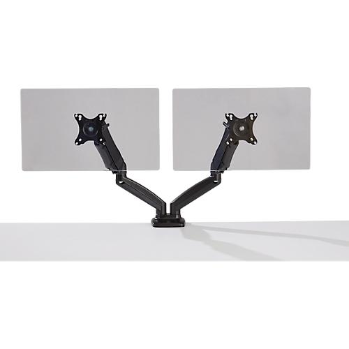 Schäfer Shop Select Monitorarm MX8-124, für 2 Displays bis 32″ & bis 8 kg, neig-/schwenk-/drehbar, höhenverstellbar, Kabelführung, VESA, Tischklemme