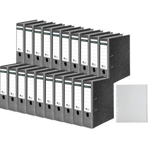 Schäfer Shop Select Ordner, DIN A4, Rückenbreite 80 mm, 20 Stück + GRATIS 1 PP-Ordner-Register A-Z, grau Schäfer Shop Select Ordner, DIN A4, Rückenbreite 80 mm, 20 Stück + GRATIS 1 PP-Ordner-Register A-Z, grau