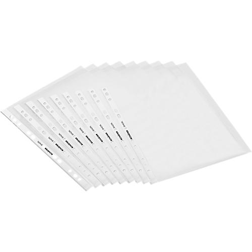 Schäfer Shop Select Prospekthüllen, DIN A4, oben offen, 0,08 mm, glatt, klar, premium, 6 x 100 Stück