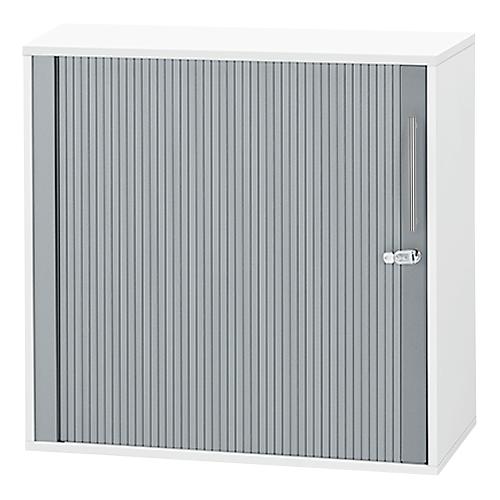 Schäfer Shop Select Querrollladenschrank Start Off, 2 OH, abschließbar, B 800 x T 420 x H 788 mm, Holz, weiß
