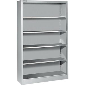 Schäfer Shop Select Regal AS 2412, mit 4 höhenverstellbaren Fachböden, B 1200 x T 400 x H 1935 mm, Stahlblech, weißaluminium RAL 9006 Schäfer Shop Select Regal AS 2412, mit 4 höhenverstellbaren Fachböden, B 1200 x T 400 x H 1935 mm, Stahlblech, weißaluminium RAL 9006
